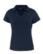 Philadelphia Eagles Americana Cutter & Buck Daybreak Eco Recycled Womens V-neck Polo Navy Blue Mannequin