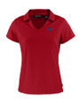 Miami Dolphins Americana Cutter & Buck Daybreak Eco Recycled Womens V-neck Polo Cardinal Red Mannequin