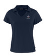 New Orleans Saints Americana Cutter & Buck Daybreak Eco Recycled Womens V-neck Polo Navy Blue Mannequin