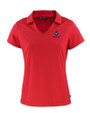 New Orleans Saints Americana Cutter & Buck Daybreak Eco Recycled Womens V-neck Polo Red Mannequin