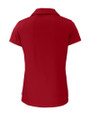 Seattle Seahawks Americana Cutter & Buck Daybreak Eco Recycled Womens V-neck Polo Cardinal Red Mannequin Back