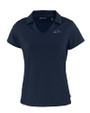 Seattle Seahawks Americana Cutter & Buck Daybreak Eco Recycled Womens V-neck Polo Navy Blue Mannequin