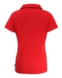 Seattle Seahawks Americana Cutter & Buck Daybreak Eco Recycled Womens V-neck Polo Red Mannequin Back