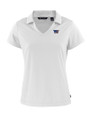 Washington Commanders Americana Cutter & Buck Daybreak Eco Recycled Womens V-neck Polo White Mannequin