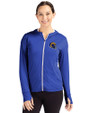 Los Angeles Rams NFL Helmet Cutter & Buck Daybreak Eco Recycled Womens Full Zip Hoodie Tour Blue Front