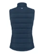 Texas Longhorns Alumni Cutter & Buck Evoke Hybrid Softshell Recycled Womens Full Zip Vest Navy Blue Mannequin Back