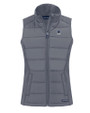 Penn State Nittany Lions Alumni Cutter & Buck Evoke Hybrid Softshell Recycled Womens Full Zip Vest Elemental Grey Mannequin