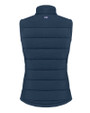 Penn State Nittany Lions Alumni Cutter & Buck Evoke Hybrid Softshell Recycled Womens Full Zip Vest Navy Blue Mannequin Back