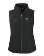 Louisville Cardinals College Vault Cutter & Buck Charter Eco Recycled Full-Zip Womens Vest Black Mannequin
