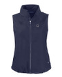 Penn State Nittany Lions Alumni Cutter & Buck Charter Eco Recycled Full-Zip Womens Vest Navy Blue Mannequin
