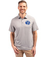 Air Force Falcons College Vault Cutter & Buck Forge Eco Stretch Recycled Mens Polo Polished Medium Gray Front