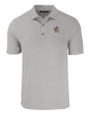 Louisville Cardinals College Vault Cutter & Buck Forge Eco Stretch Recycled Mens Polo Polished Medium Gray Mannequin