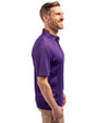 Clemson Tigers College Vault Cutter & Buck Forge Eco Stretch Recycled Mens Polo Dark College Purple Heather Side