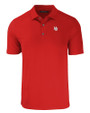 Nebraska Cornhuskers College Vault Cutter & Buck Forge Eco Stretch Recycled Mens Polo Red Mannequin
