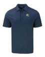Los Angeles Chargers NFL Helmet Cutter & Buck Forge Eco Stretch Recycled Mens Polo Dark Navy Blue Heather Mannequin