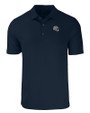 New England Patriots NFL Helmet Cutter & Buck Forge Eco Stretch Recycled Mens Polo Navy Blue Mannequin