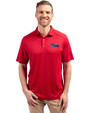 Seattle Seahawks Americana Cutter & Buck Forge Recycled Four-Way Stretch Mens Polo Cardinal Red Front
