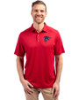 Atlanta Falcons Americana Cutter & Buck Forge Eco Stretch Recycled Mens Polo Cardinal Red Front