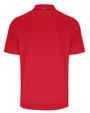 Carolina Panthers Americana Cutter & Buck Forge Eco Stretch Recycled Mens Polo Cardinal Red Mannequin Back