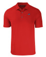 Carolina Panthers Americana Cutter & Buck Forge Eco Stretch Recycled Mens Polo Red Mannequin