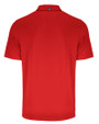 Carolina Panthers Americana Cutter & Buck Forge Eco Stretch Recycled Mens Polo Red Mannequin Back