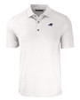 Carolina Panthers Americana Cutter & Buck Forge Eco Stretch Recycled Mens Polo White Mannequin