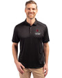 Louisville Cardinals Alumni Cutter & Buck Forge Eco Stretch Recycled Mens Polo Black Front