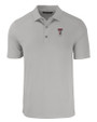 Texas Tech Red Raiders Alumni Cutter & Buck Forge Eco Stretch Recycled Mens Polo Polished Medium Gray Mannequin