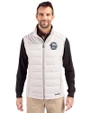 Penn State Nittany Lions College Vault Cutter & Buck Evoke Hybrid Softshell Recycled Mens Full Zip Vest CONCRETE Front