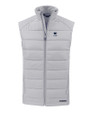 Penn State Nittany Lions Alumni Cutter & Buck Evoke Hybrid Softshell Recycled Mens Full Zip Vest CONCRETE Mannequin