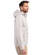 Clemson Tigers College Vault Cutter & Buck Evoke Hybrid Softshell Recycled Full Zip Mens Hooded Jacket CONCRETE Side