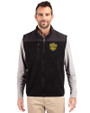 Missouri Tigers College Vault Cutter & Buck Cascade Eco Fleece Mens Vest Black Front
