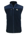 Los Angeles Chargers NFL Helmet Cutter & Buck Cascade Eco Fleece Mens Vest Navy Blue Mannequin