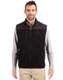 Arkansas Razorbacks Alumni Cutter & Buck Cascade Eco Fleece Mens Vest Black Front