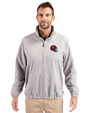 Kansas City Chiefs NFL Helmet Cutter & Buck Charter Eco Recycled Mens Full-Zip Jacket Polished Medium Gray Front