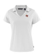 Midwestern State Mustangs Cutter & Buck Daybreak Eco Recycled Womens V-neck Polo White Mannequin