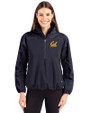 Cal Golden Bears Cutter & Buck Charter Eco Recycled Womens Anorak Jacket Navy Blue Front