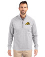 Bowie State Bulldogs Cutter & Buck Adapt Eco Knit Heather Mens Quarter Zip Pullover Polished Heather Front