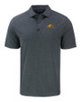 Bowie State Bulldogs Cutter & Buck Forge Eco Stretch Recycled Mens Polo Dark Black Heather Mannequin
