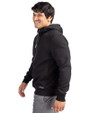 Midwestern State Mustangs Cutter & Buck Roam Epic Versatility Half Zip Recycled Mens Hooded Pullover Black Side