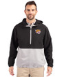 Bethune-Cookman Wildcats Cutter & Buck Charter Eco Recycled Mens Anorak Jacket Black/Polished Front