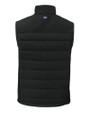 Bowie State Bulldogs Cutter & Buck Evoke Hybrid Softshell Recycled Mens Full Zip Vest Black Mannequin Back