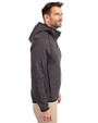 Bowie State Bulldogs Cutter & Buck Mainsail Full Zip Hooded Mens Jacket Charcoal Heather Side