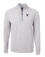 Embry-Riddle Eagles Cutter & Buck Adapt Eco Knit Heather Mens Big & Tall Quarter Zip Pullover POH_MANN_HG 