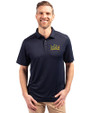 Drexel Dragons Cutter & Buck Forge Eco Stretch Recycled Mens Big & Tall Polo Navy Blue Front
