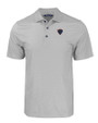 DePaul Blue Demons Cutter & Buck Pike Eco Tonal Geo Print Stretch Recycled Mens Big & Tall Polo Elemental Grey Mannequin
