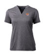 Bethune-Cookman Wildcats Cutter & Buck Forge Eco Heathered Stretch Womens Blade Top Charcoal Heather Mannequin