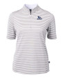 Creighton Bluejays Cutter & Buck Virtue Eco Pique Stripe Recycled Womens Top POL_MANN_HG 