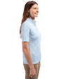 FIU Panthers College Vault Cutter & Buck Virtue Eco Pique Stripe Recycled Womens Top Atlas Light Blue Side