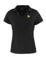 Cal Poly Mustangs Cutter & Buck Daybreak Eco Recycled Womens V-neck Polo Black Mannequin